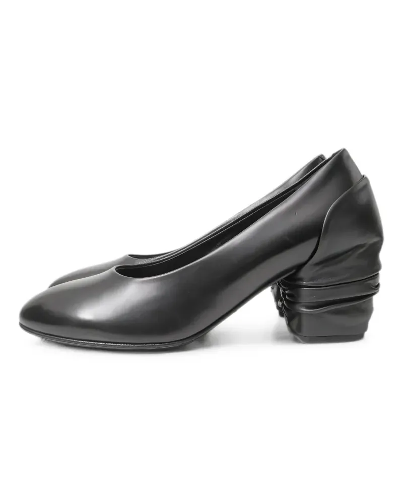 Comme des Garçons draped heeled pumps - Schwarz Schwarz