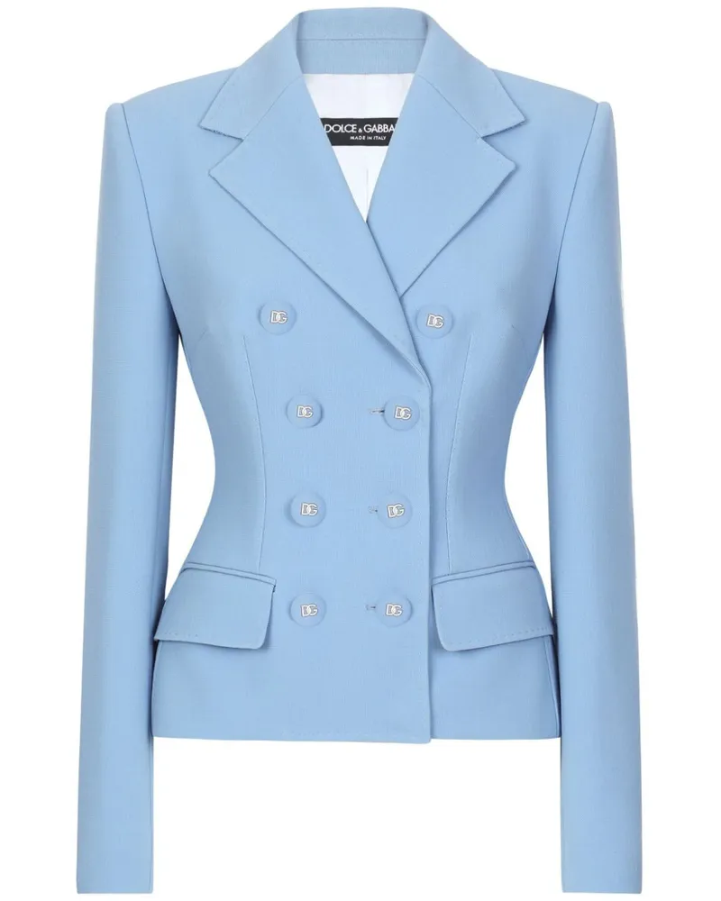 Dolce & Gabbana Doppelreihige Jacke mit Knöpfen - Blau Blau
