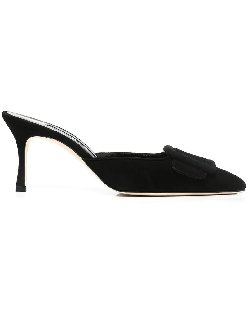 Manolo Blahnik Maysale Mules mit Schnallen - Schwarz Schwarz