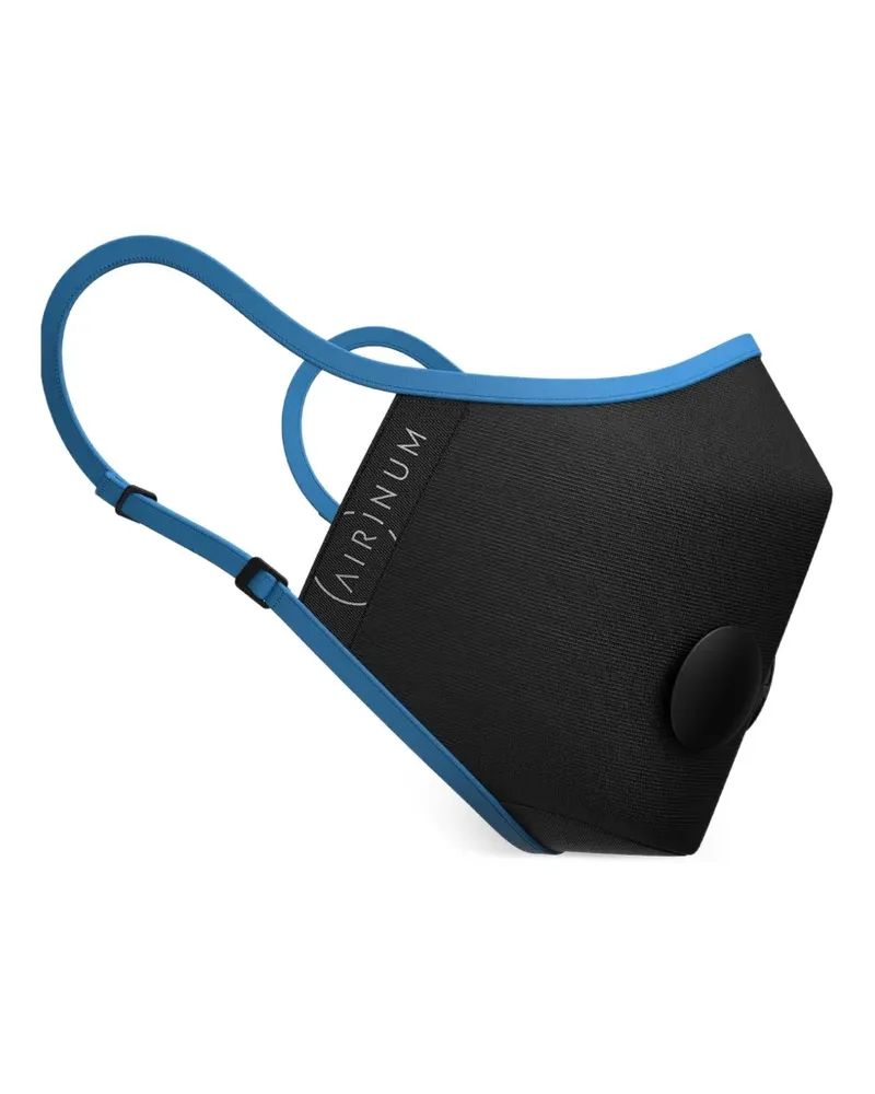 Bally Mundschutzmaske mit Slogan-Print - Blau Blau