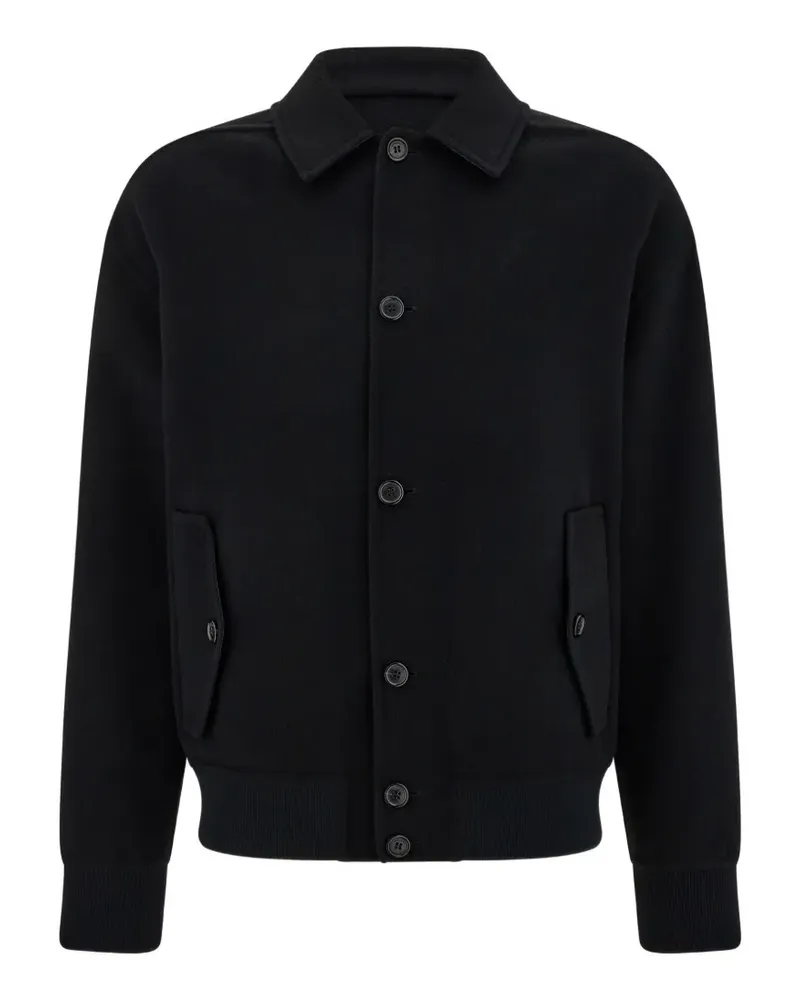 Ferragamo Blouson aus Wolle und Kaschmir - Schwarz Schwarz