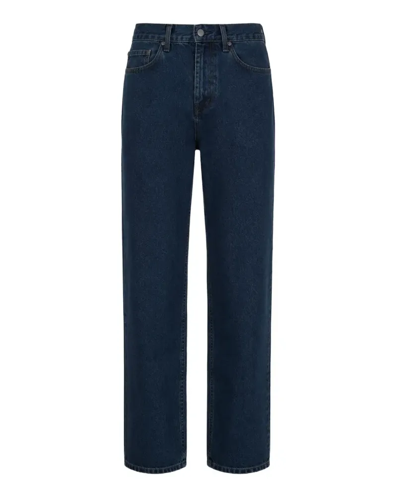 Levi's logo-patch straight-leg jeans - Blau Blau