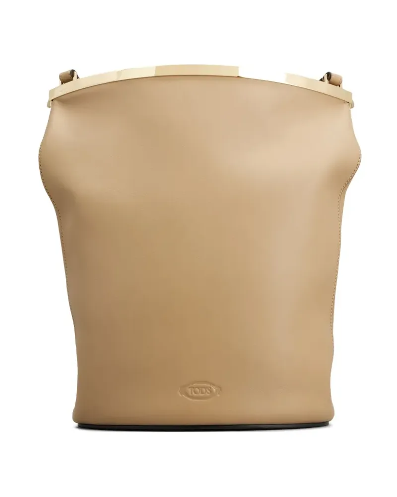 TOD'S Beuteltasche aus Leder - Nude Nude