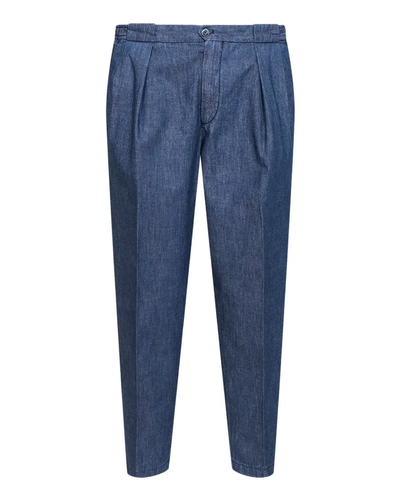 Briglia 1949 pleated tapered trousers - Blau Blau