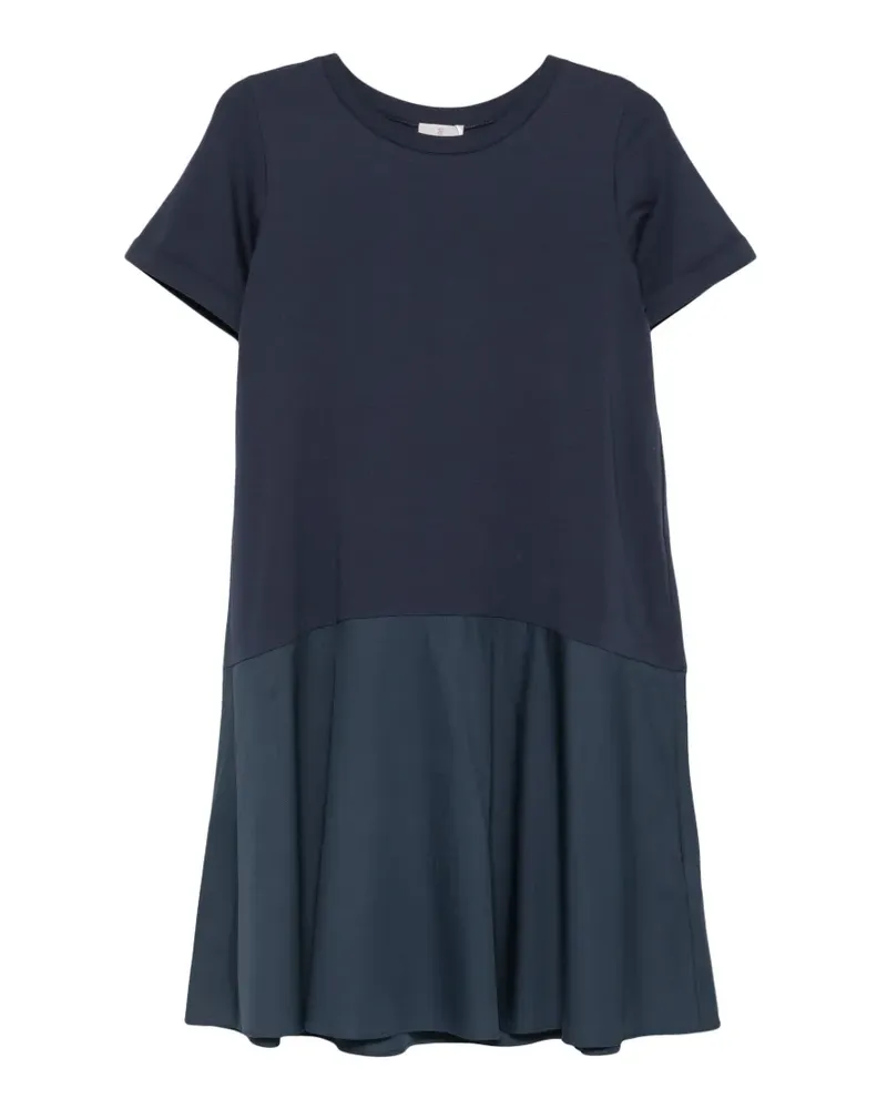 MARELLA Rugiada short-sleeve panelled mini dress - Blau Blau