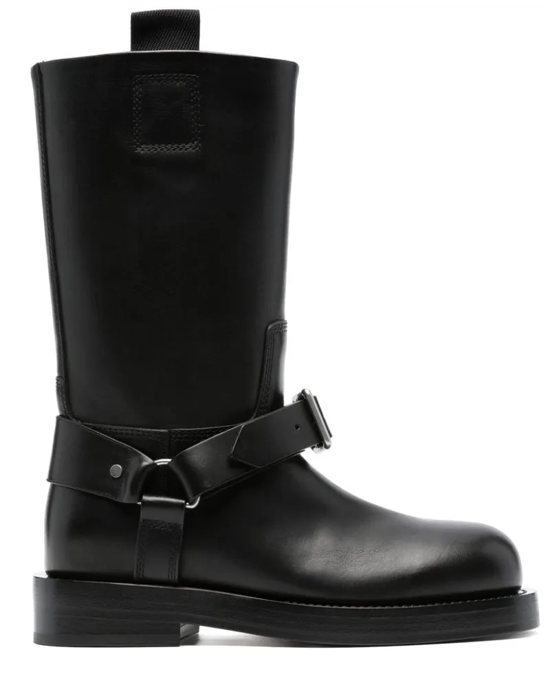 Burberry Stiefel mit Schnallenriemen - Schwarz Schwarz
