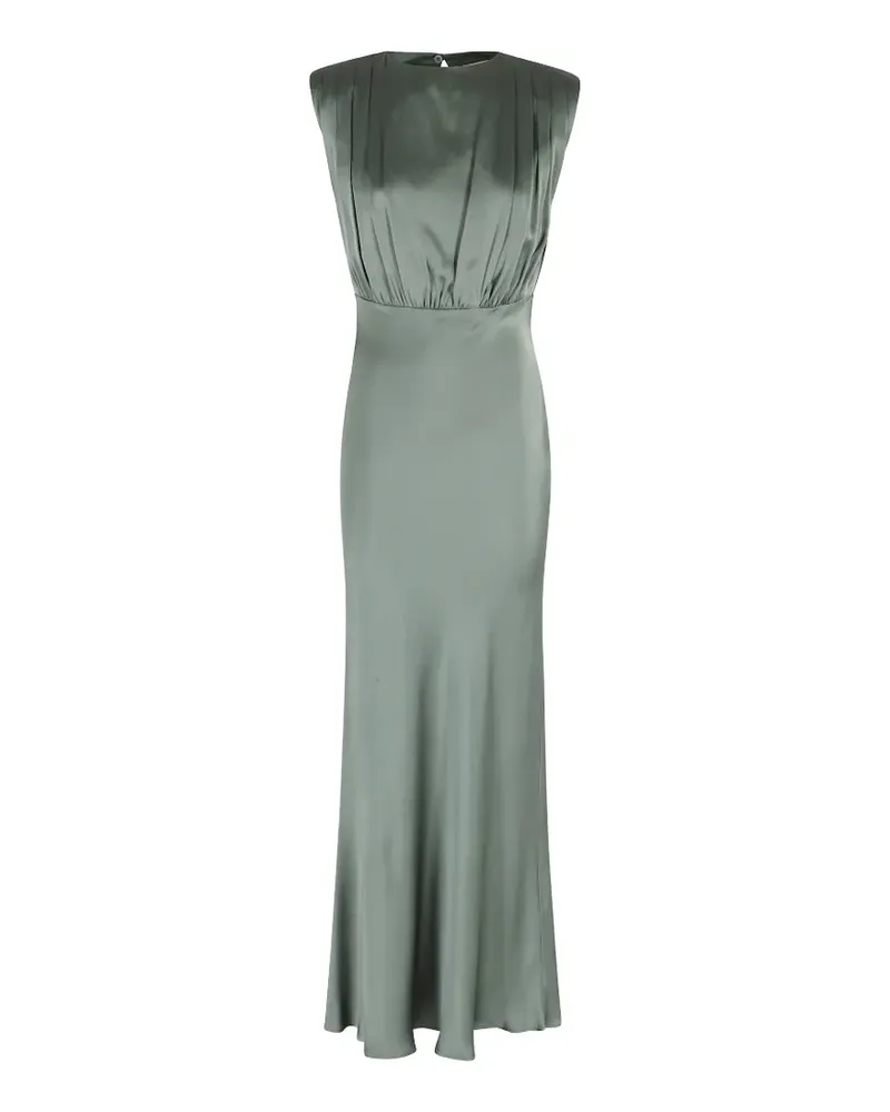 Semicouture draped-detail maxi dress - Grün Grün