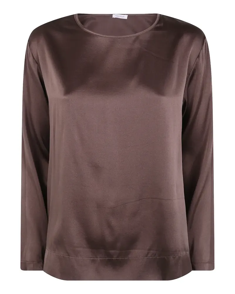 ROSSOPURO Pullover mit Satin-Finish - Braun Braun