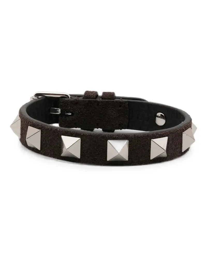 Valentino Garavani Rockstud suede bracelet - Braun Braun