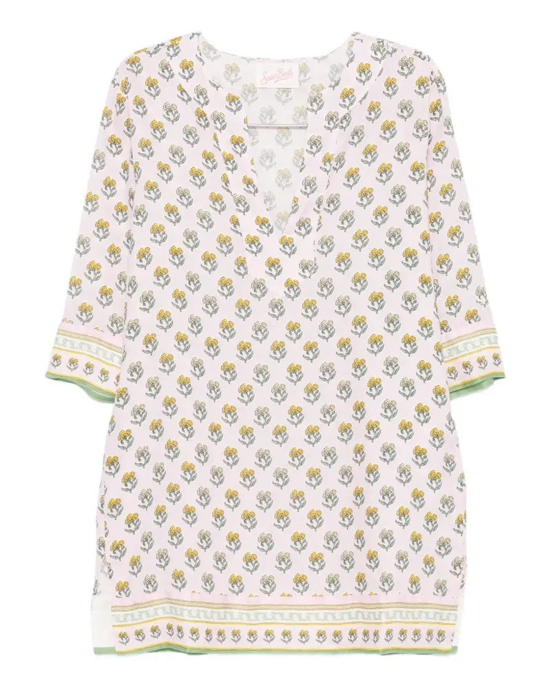MC2 Saint Barth floral-print linen kaftan - Rosa Rosa