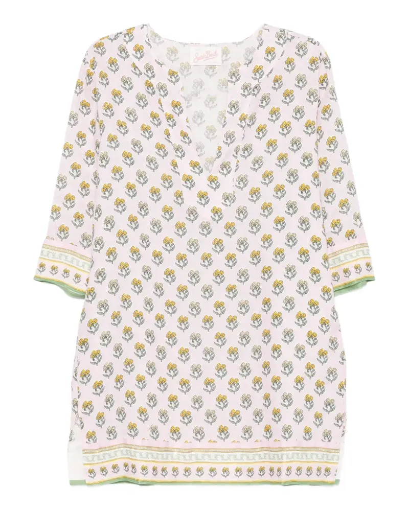 MC2 Saint Barth floral-print linen kaftan - Rosa Rosa