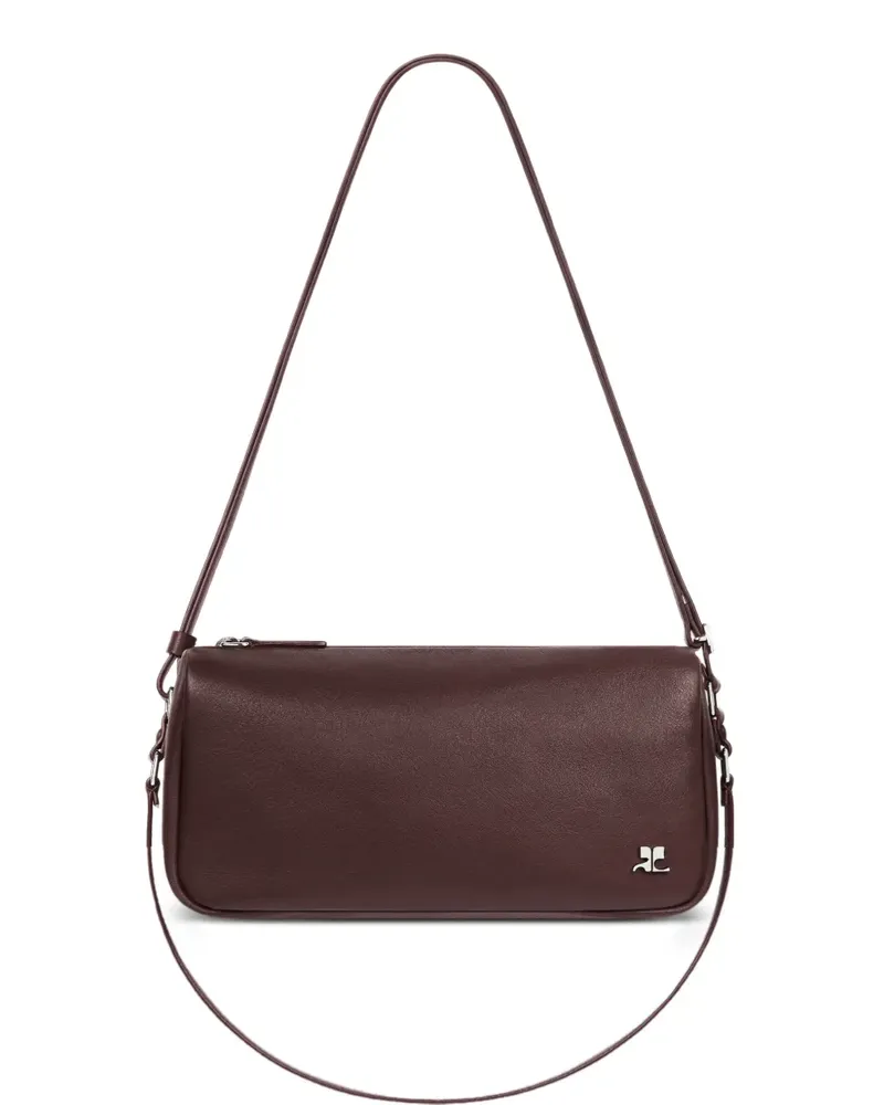 Courrèges Kleine Three Sixty Schultertasche - Braun Braun