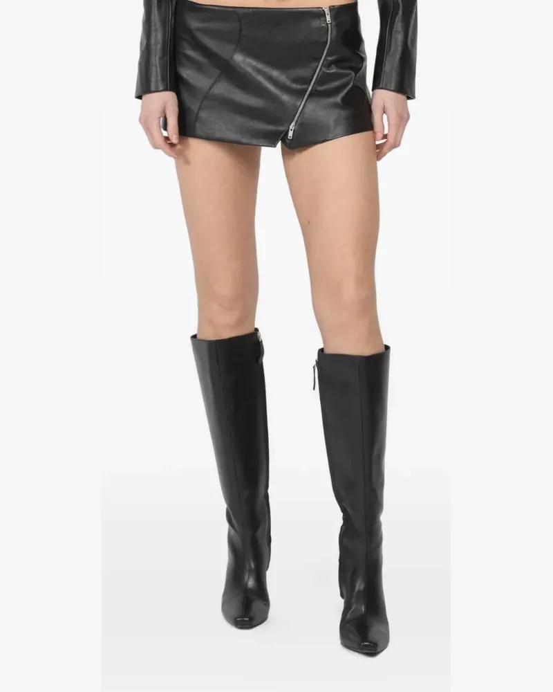 Aya Muse zip mini skirt - Schwarz Schwarz