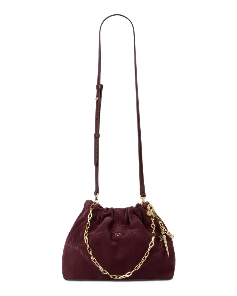 ba&sh June chain-link suede tote bag - Rot Rot