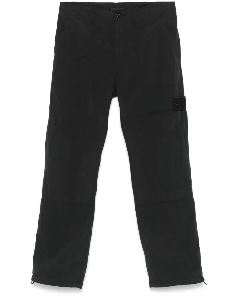 Stone Island Hose mit Kompass-Patch - Blau Blau
