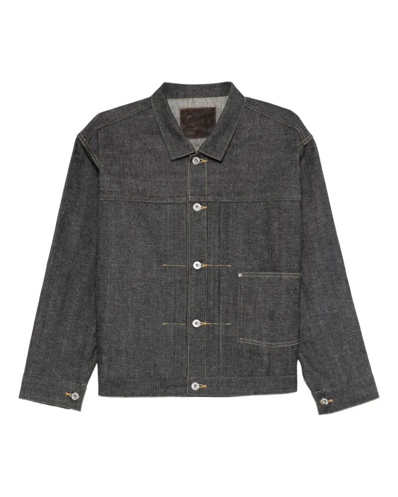 Taiga Takahashi Jeansjacke mit Falten - Blau Blau