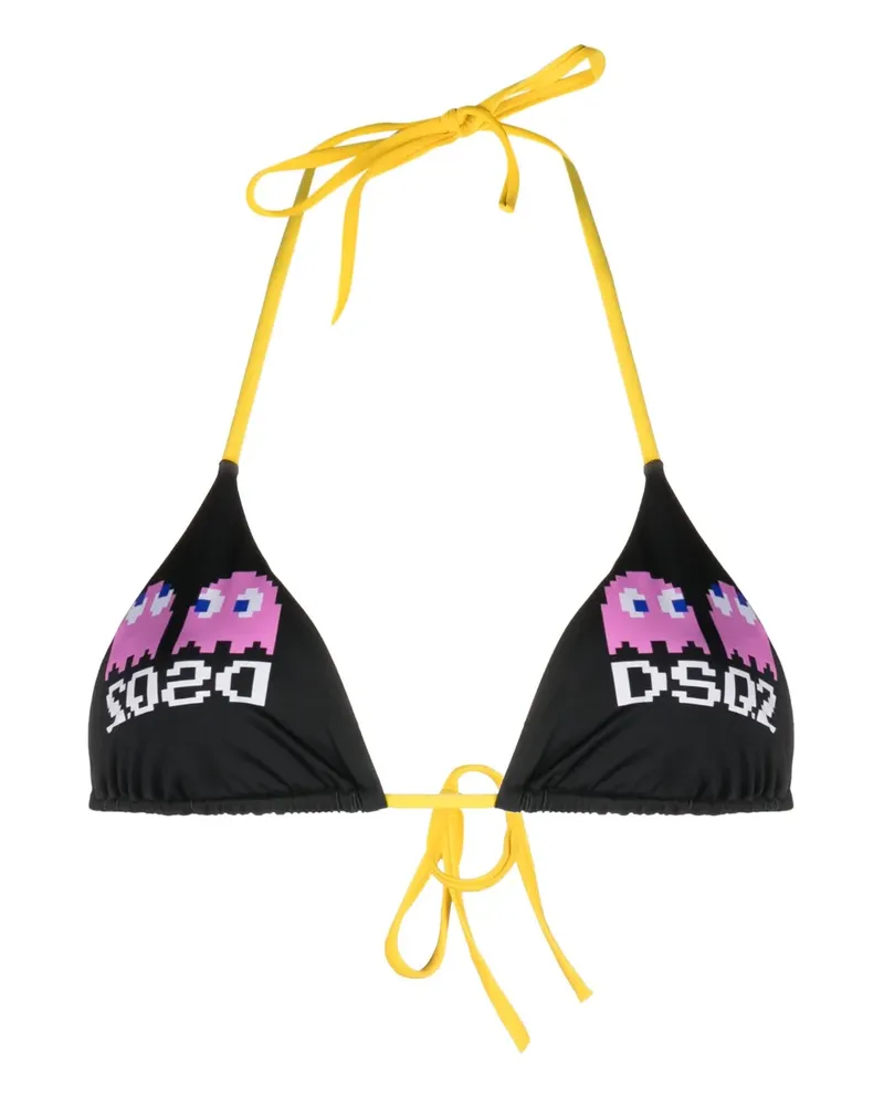 Dsquared2 Klassisches Triangel-Bikinioberteil - Schwarz Schwarz