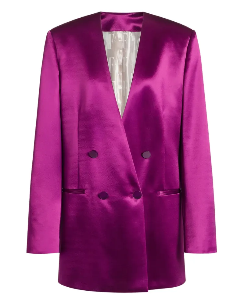 Alberta Ferretti double-breasted buttoned jacket - Violett Violett