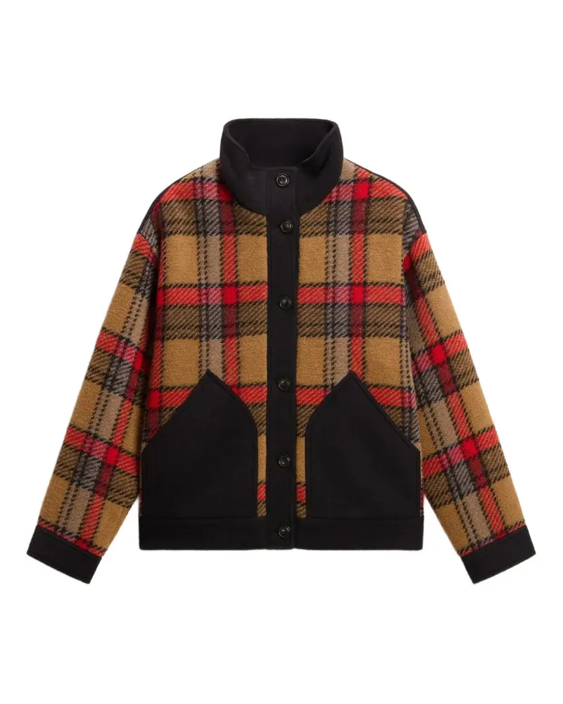 Woolrich Karierte Gentry Jacke - Nude Nude