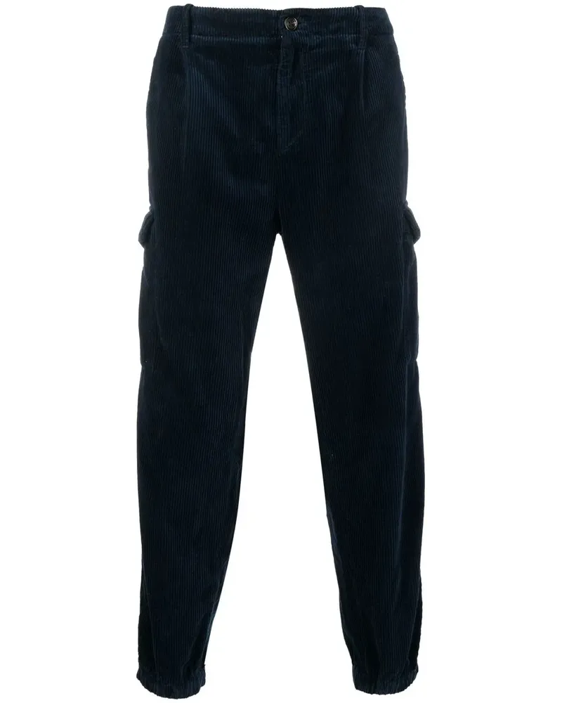 Brunello Cucinelli Cargohose aus Cord - Blau Blau