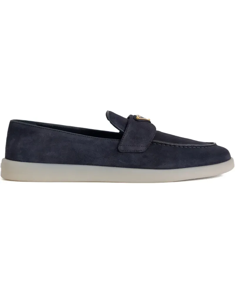 Prada Loafer aus Wildleder - Blau Blau