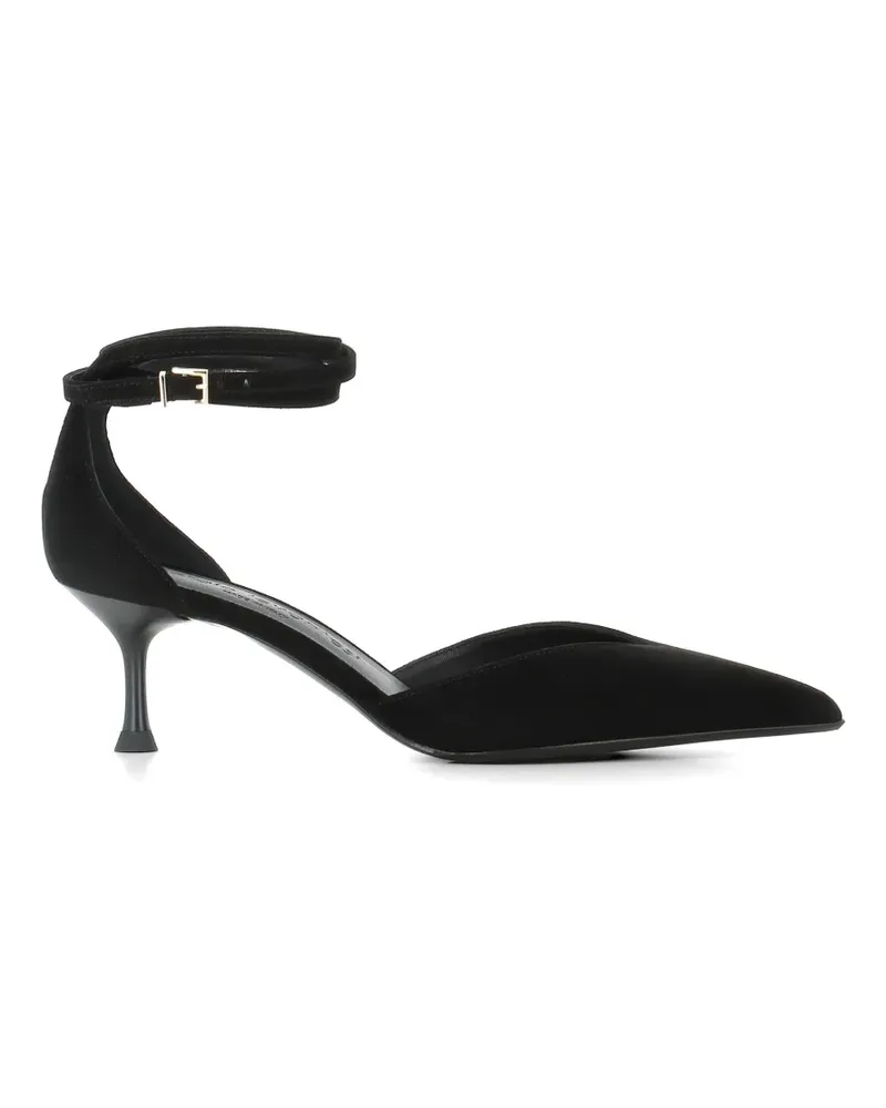 Sergio Levantesi Camelia Pumps mit Knöchelriemen - Schwarz Schwarz