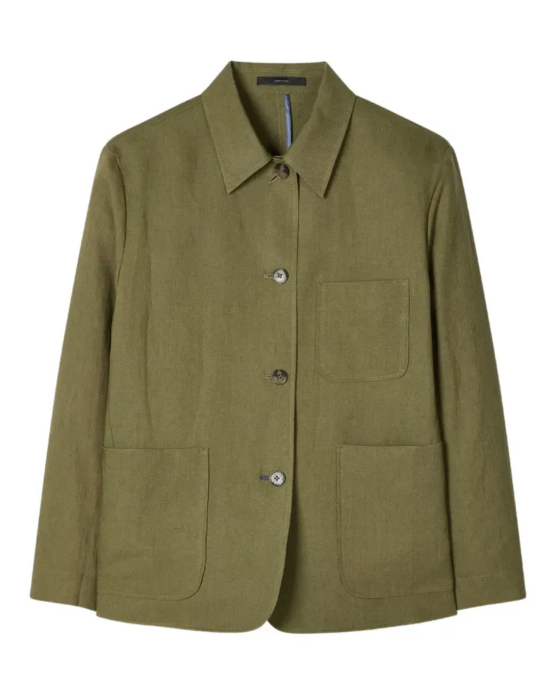 Paul Smith patch-pocket linen jacket - Grün Grün