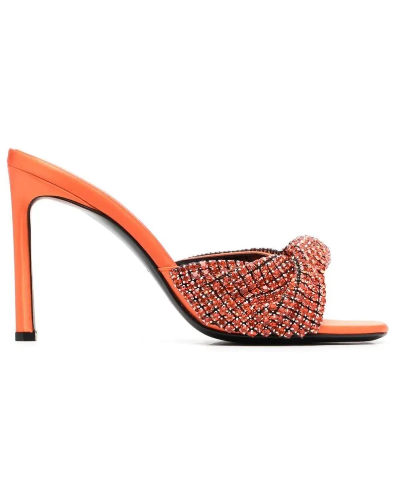 Sergio Rossi x Evangelie Smyrniotaki Mules - Orange Orange