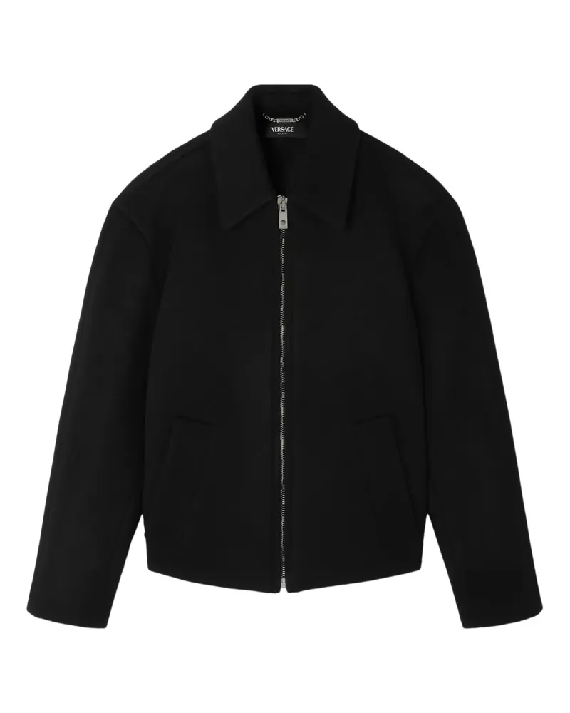 Versace Jacke mit Reißverschluss - Schwarz Schwarz