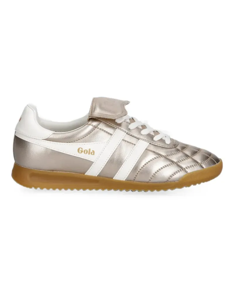 Gola Stadium '86 quilted metallic sneakers - Gold Gold