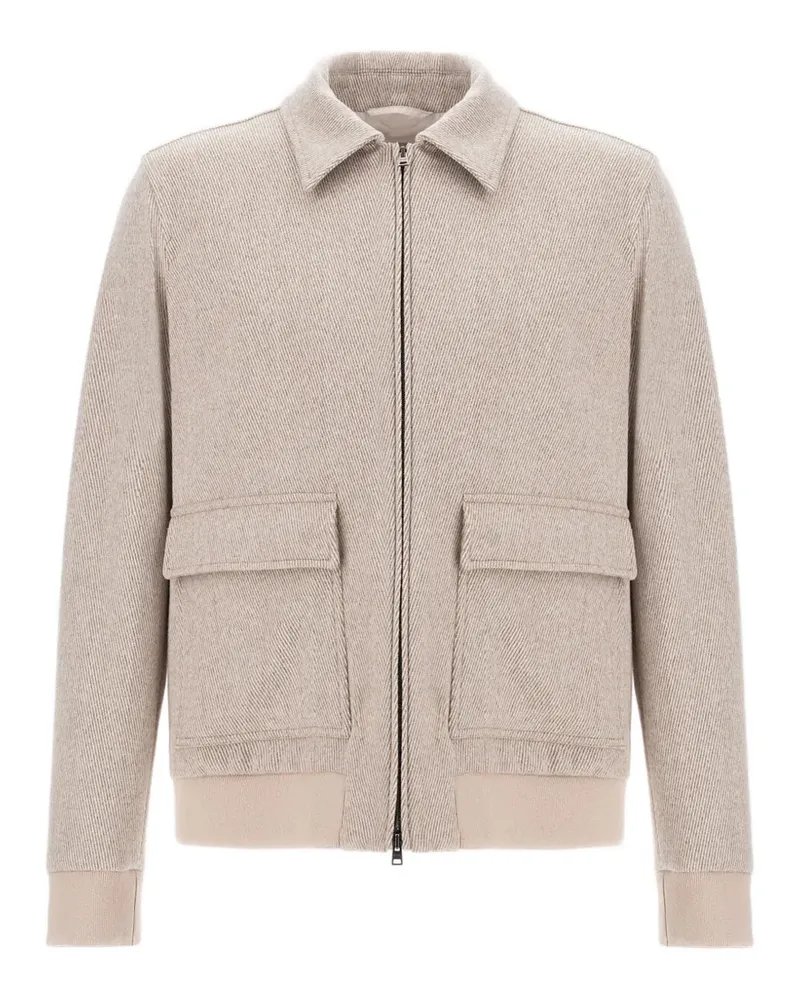 Herno Resort Bomberjacke mit Hemdkragen - Nude Nude