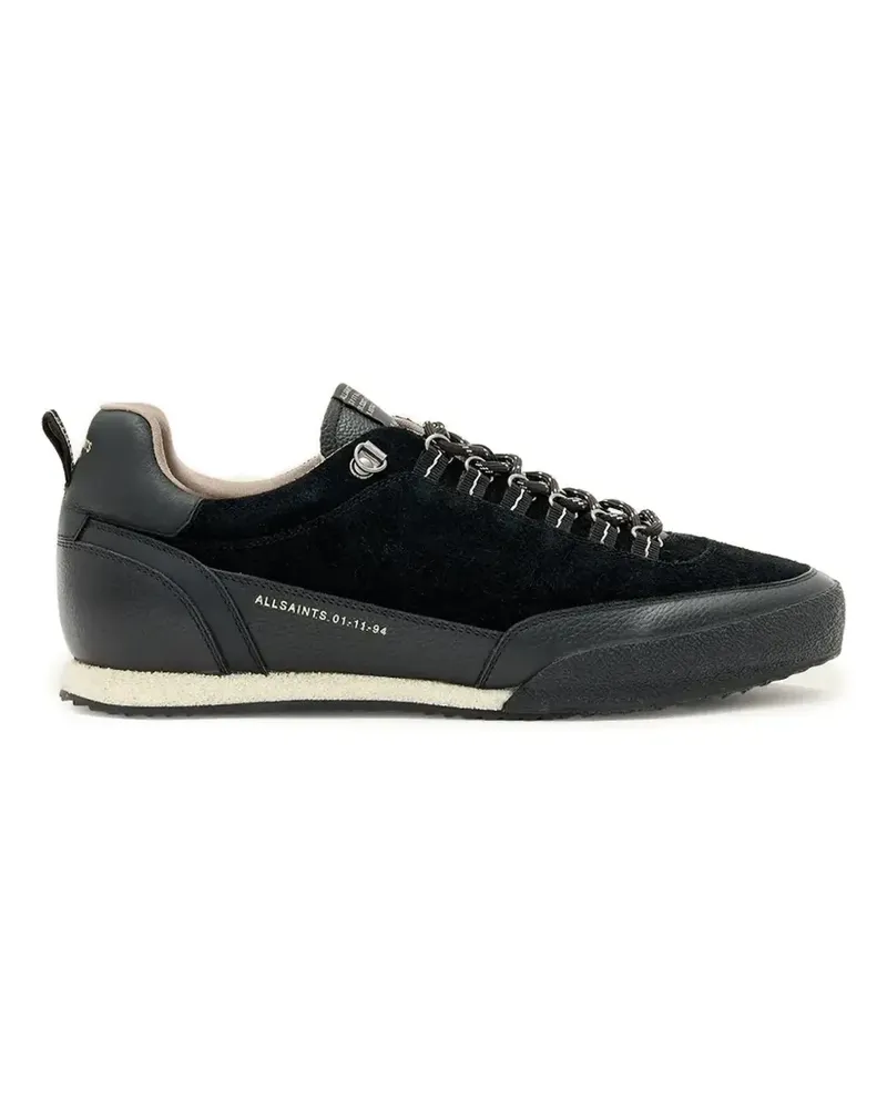 AllSaints Harri Sneakers mit Wildledereinsätzen - Schwarz Schwarz