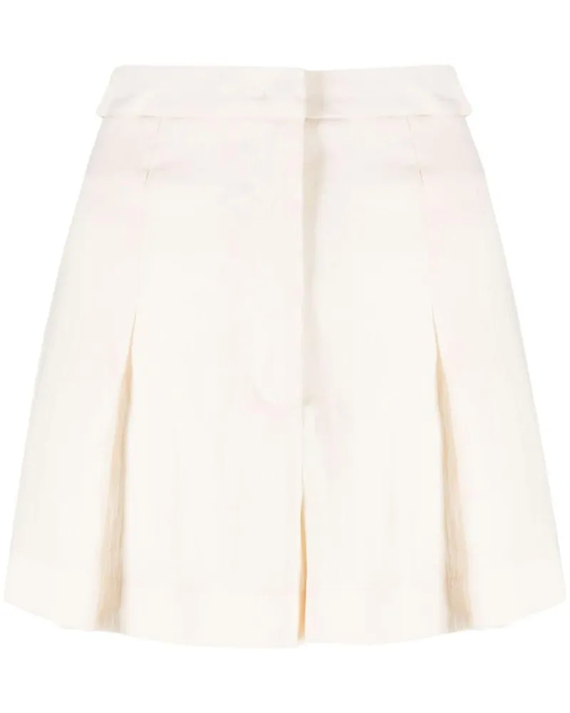 Patrizia Pepe Jeans-Shorts mit hohem Bund Nude