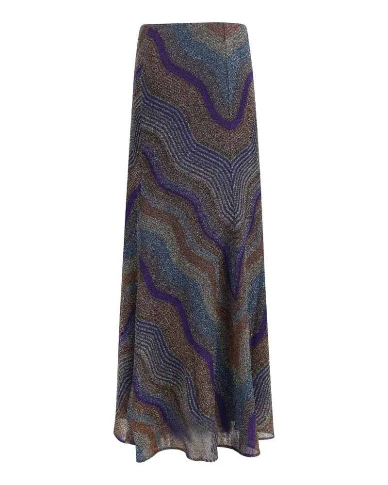 Missoni Maxirock mit Zickzackmuster - Braun Braun