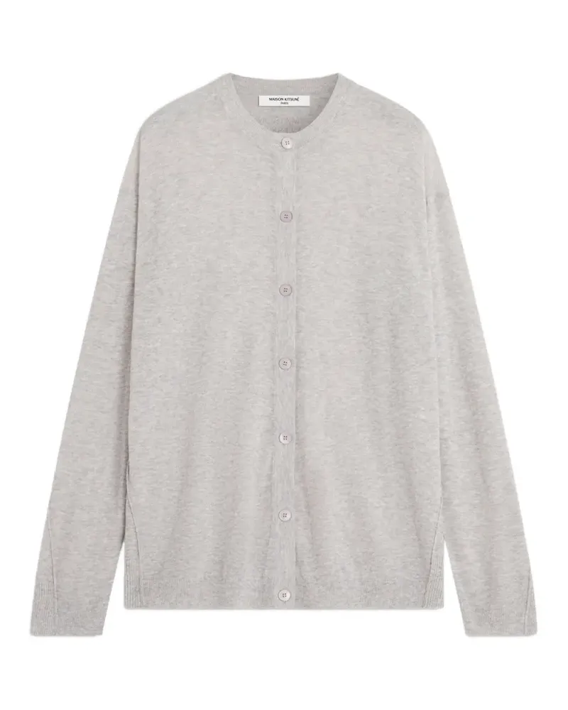 Kitsuné sheer button-up cardigan - Grau Grau