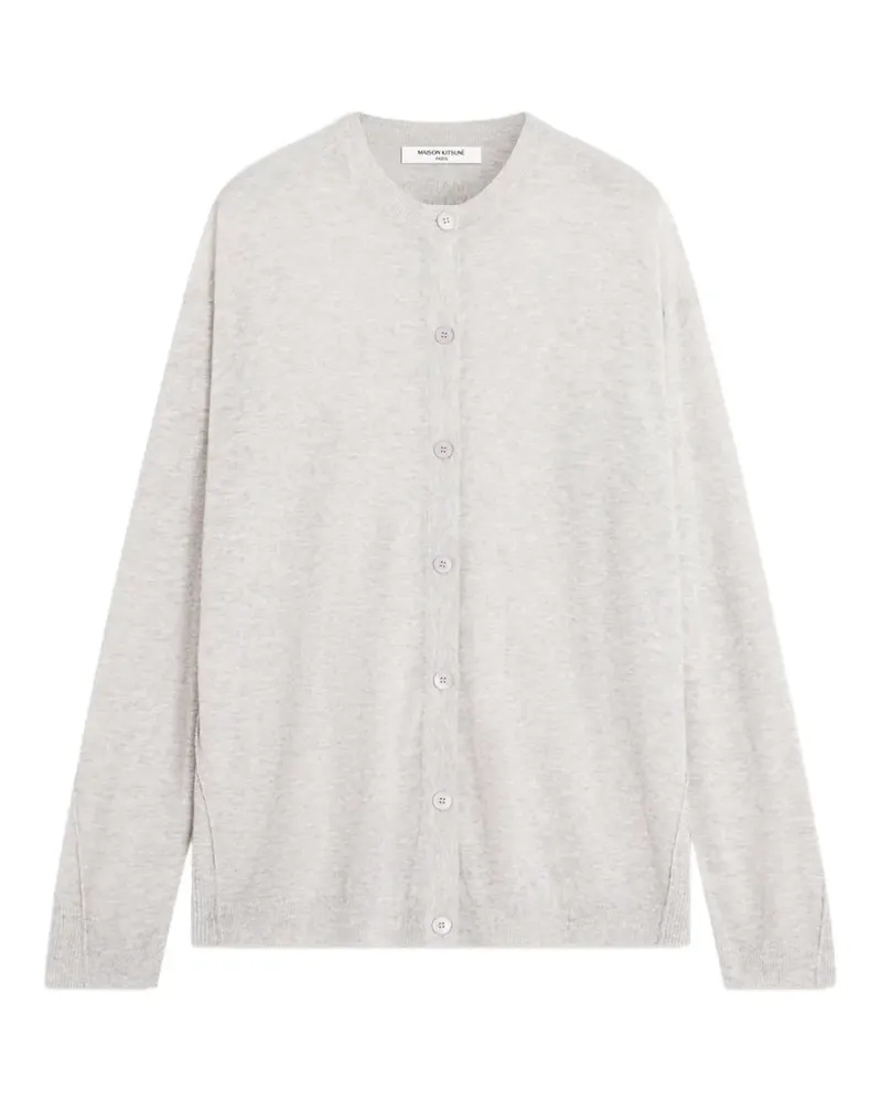 Kitsuné sheer button-up cardigan - Grau Grau