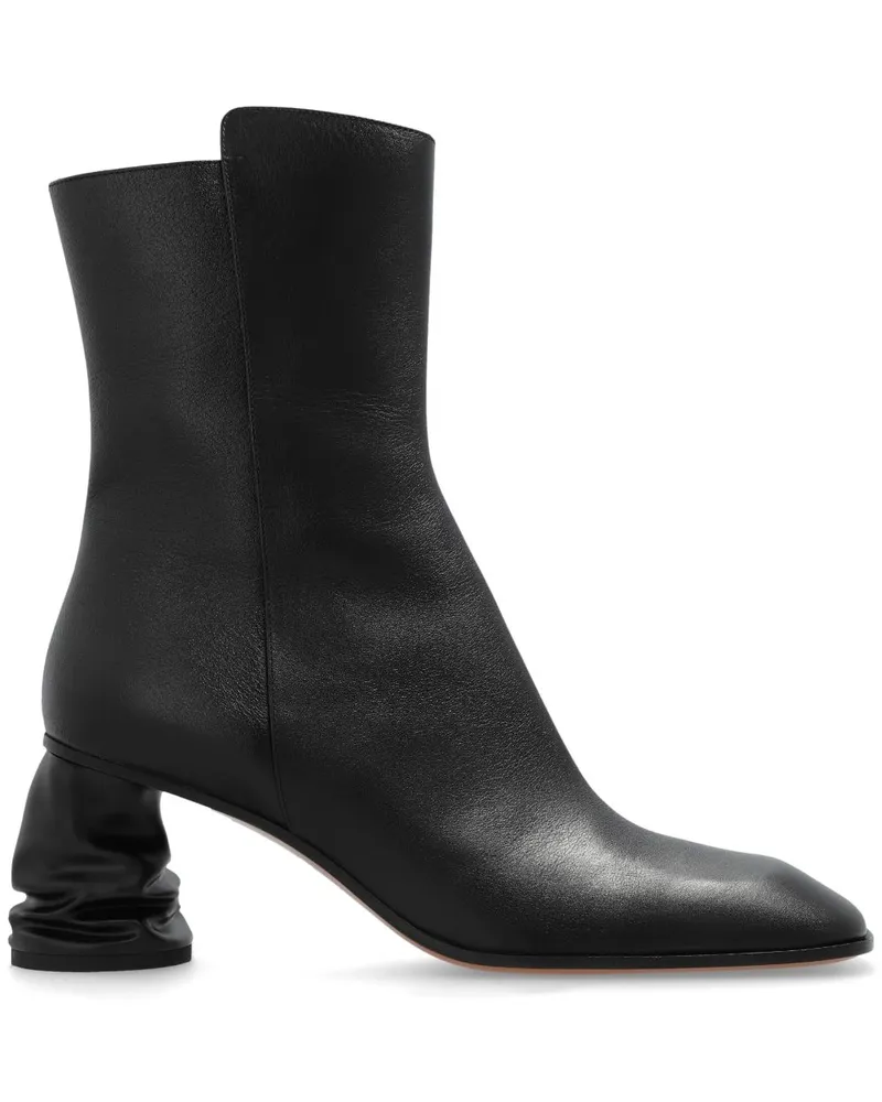 Alexander McQueen Klassische Cowboystiefel 70mm - Schwarz Schwarz