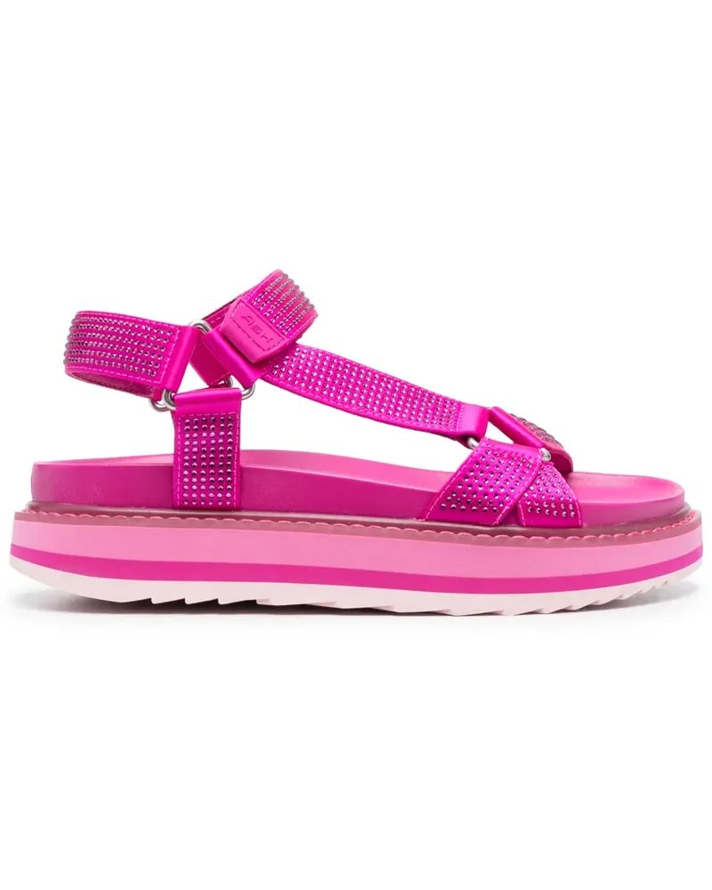 ash Sandalen mit Strass - Rosa Rosa