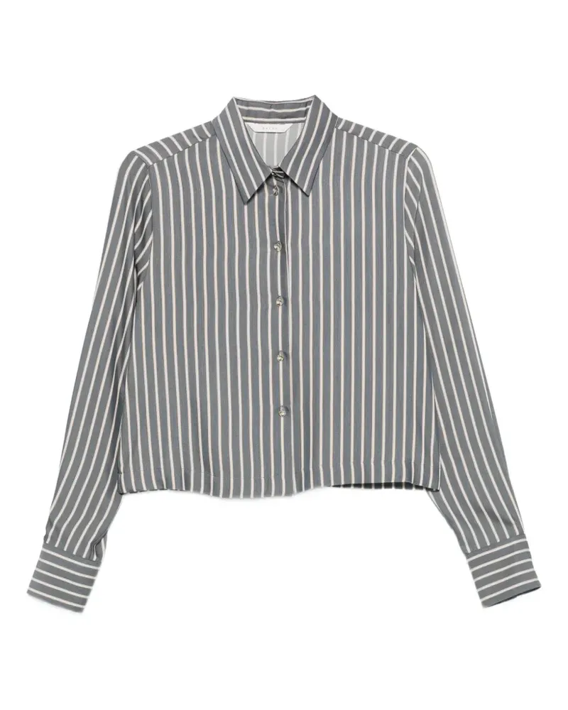 XACUS vertical-stripe shirt - Grau Grau