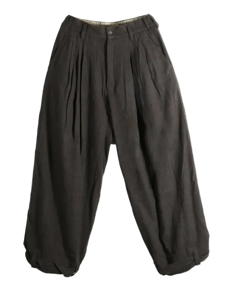 Ziggy Chen pleated wide-leg trousers - Grau Grau