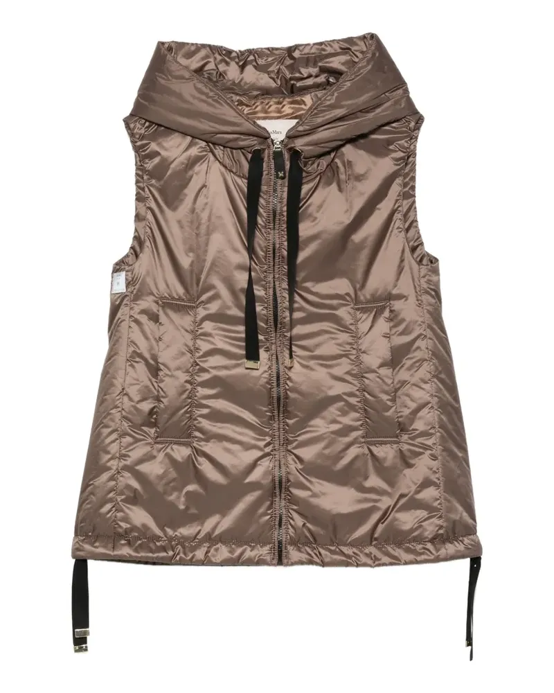 Max Mara The Cube Kapuzenweste - Braun Braun