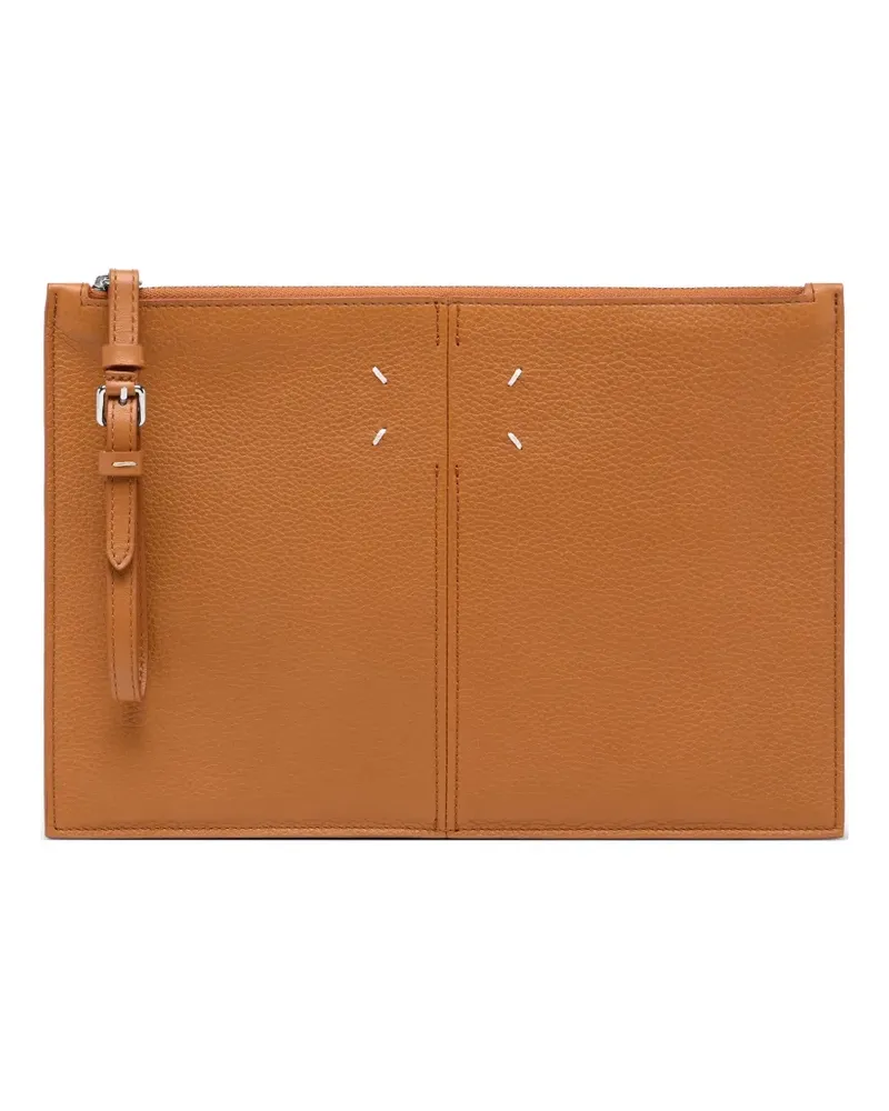 Maison Margiela Große Pouch 2 Clutch mit Schnalle - Braun Braun