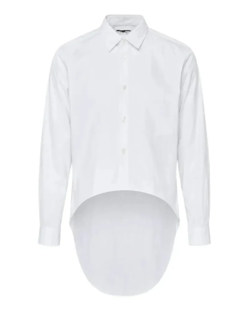 Comme des Garçons Hemd mit asymmetrischem Saum - Weiß Weiß