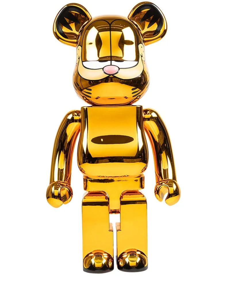 Medicom Toy x Garfield Bearbrick 1000% Figur - Gold Gold