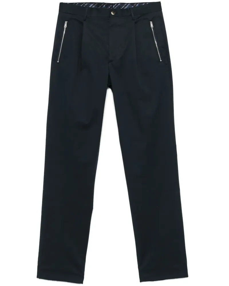 Etro Hose mit Bundfalten - Blau Blau