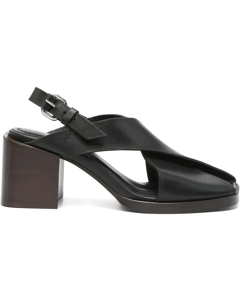 Christophe Lemaire Klassische Sandalen 65mm - Schwarz Schwarz