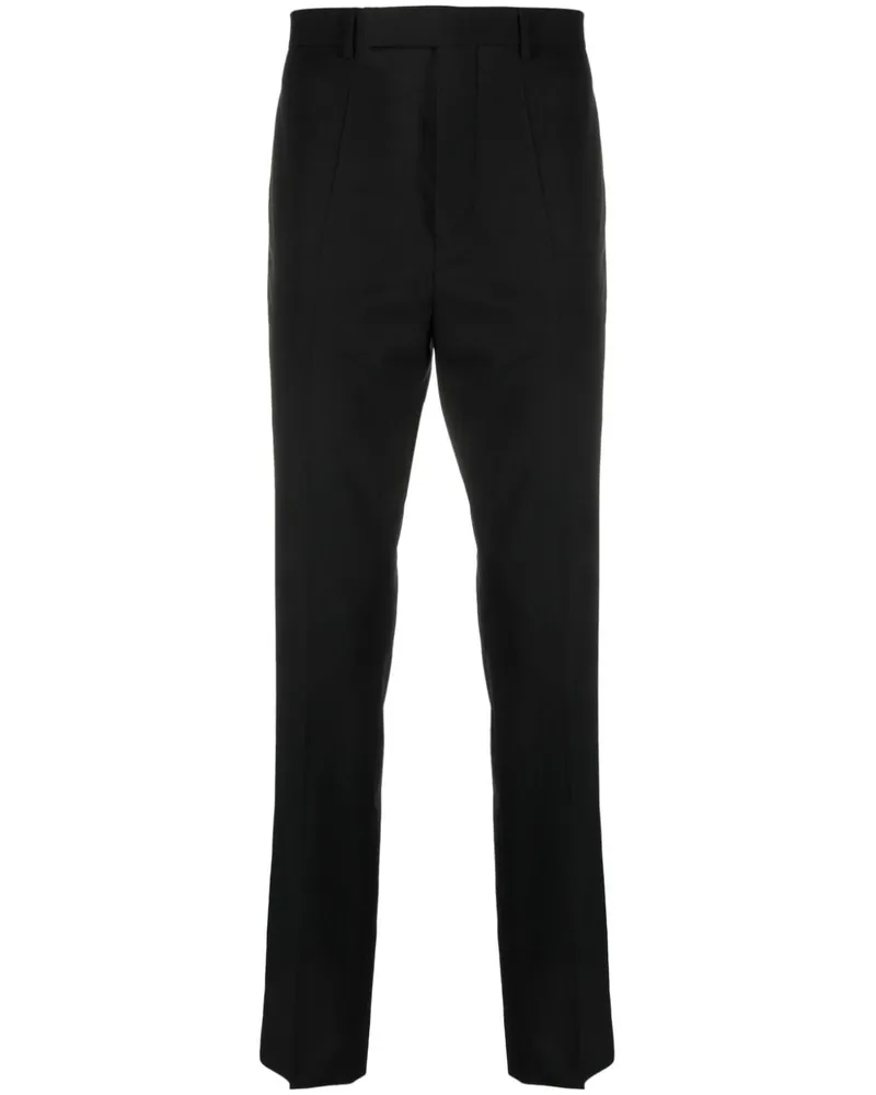 Rick Owens Tapered-Hose mit versetztem Verschluss - Schwarz Schwarz