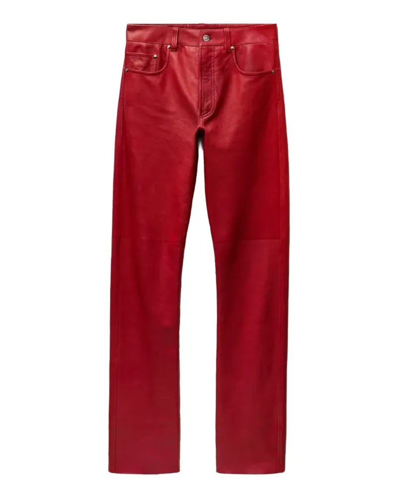 Versace Lederhose - Rot Rot