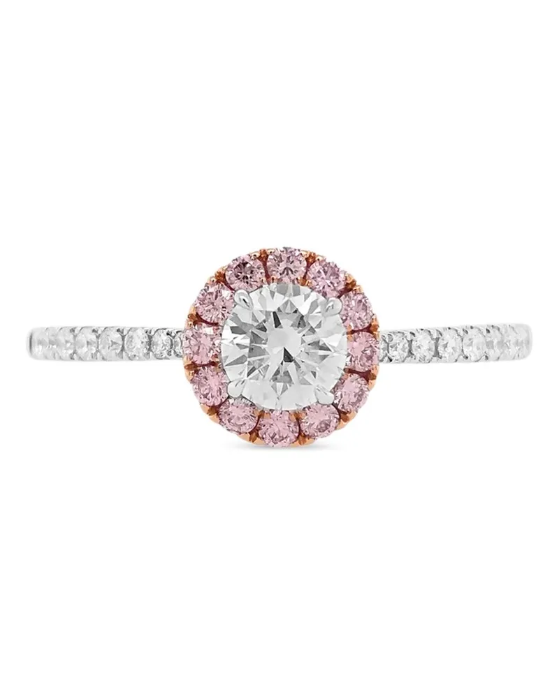 HYT Jewelry 18kt Weißgoldring mit Diamant - Silber Silber