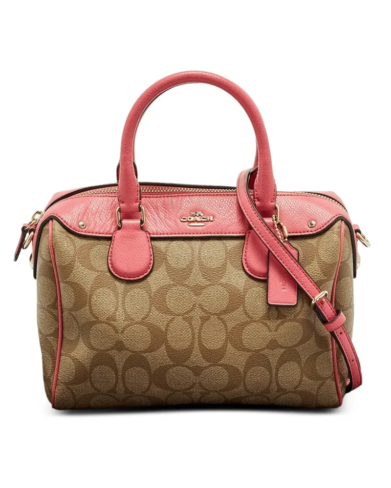 Coach mini Bennett canvas tote bag - Nude Nude